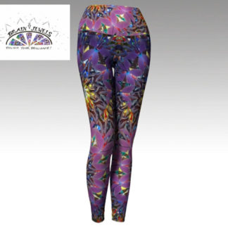 Flirty Purple Wide Band Yoga Leggings