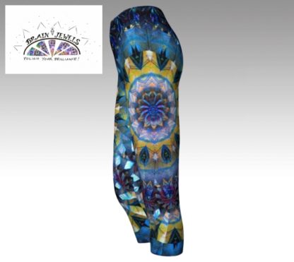 Galactic Plaid Capri Leggings - Image 2