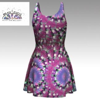 Flower Rising Flare Dress