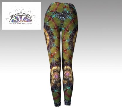 Candy Heart Wide Band Yoga Leggings - Image 3