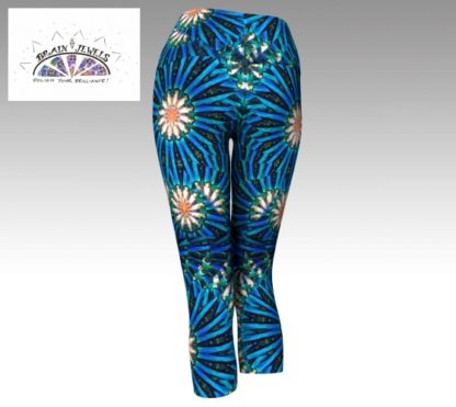 Lady Lake Wide Band Capri Yoga Leggings - Image 2