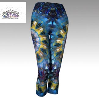 Galactic Plaid Capri Leggings