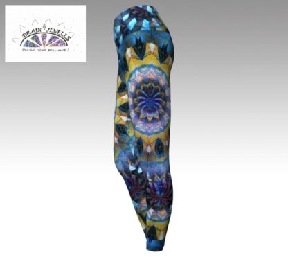 Galactic Plaid Wide Band Yoga Leggings - Image 2