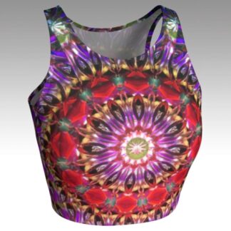 Red Kisses Crop Top
