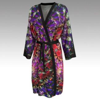 Red Kisses Peignoir-Soft Robe or Long Jacket