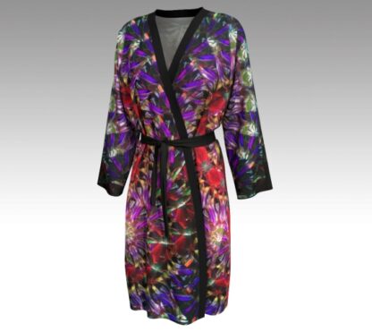 Red Kisses Peignoir-Soft Robe or Long Jacket